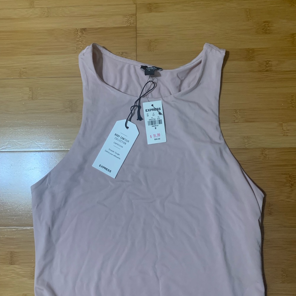 Express blush pink bodysuit